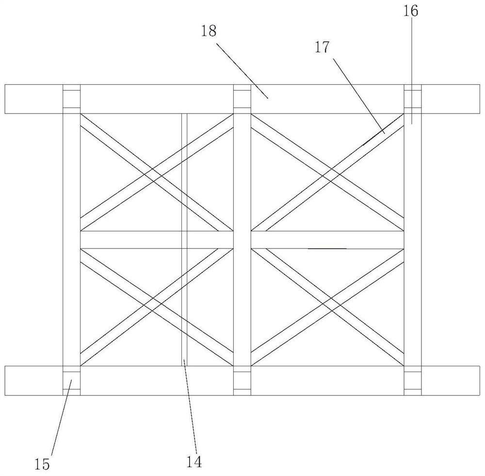 Steel bridge full-section cleaning, paint spraying, stone spreading, assembling and disassembling all-in-one machine and using method thereof