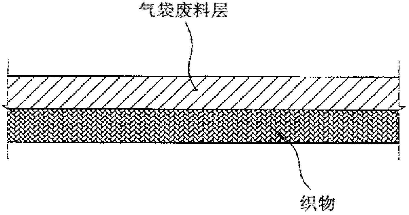 Production method for a hot-melt film recycling air-bag scraps for shoes, and a hot-melt film produced using the method