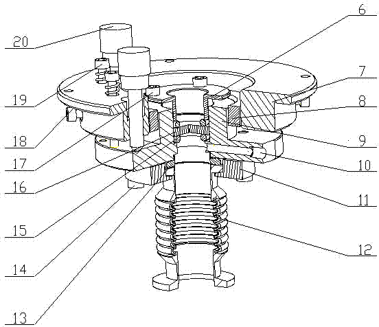 Sealing adjusting mirror bracket for cavity enhanced spectrum instrument