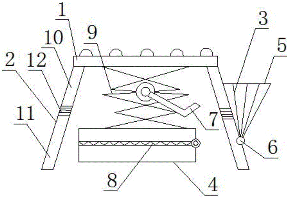 A multifunctional marine equipment maintenance stool