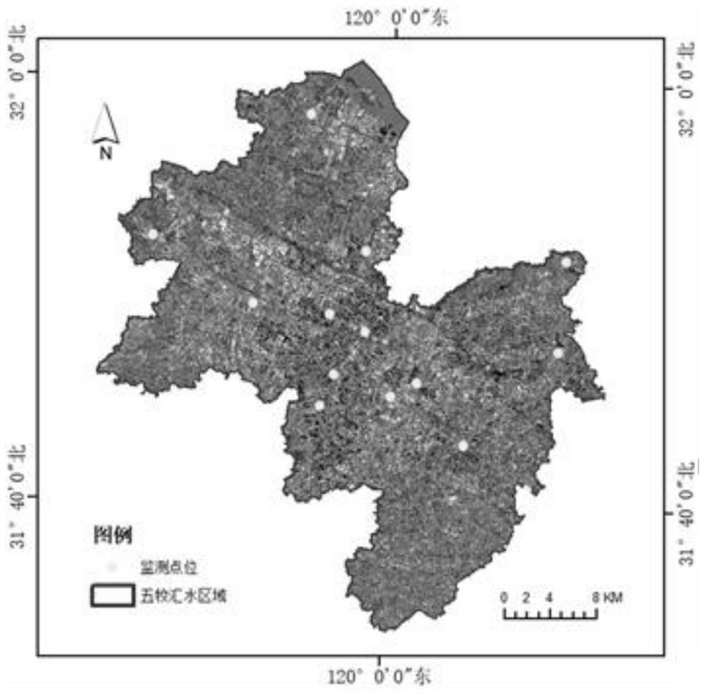 Method for obtaining water quality total phosphorus parameter inversion optimal model based on satellite data