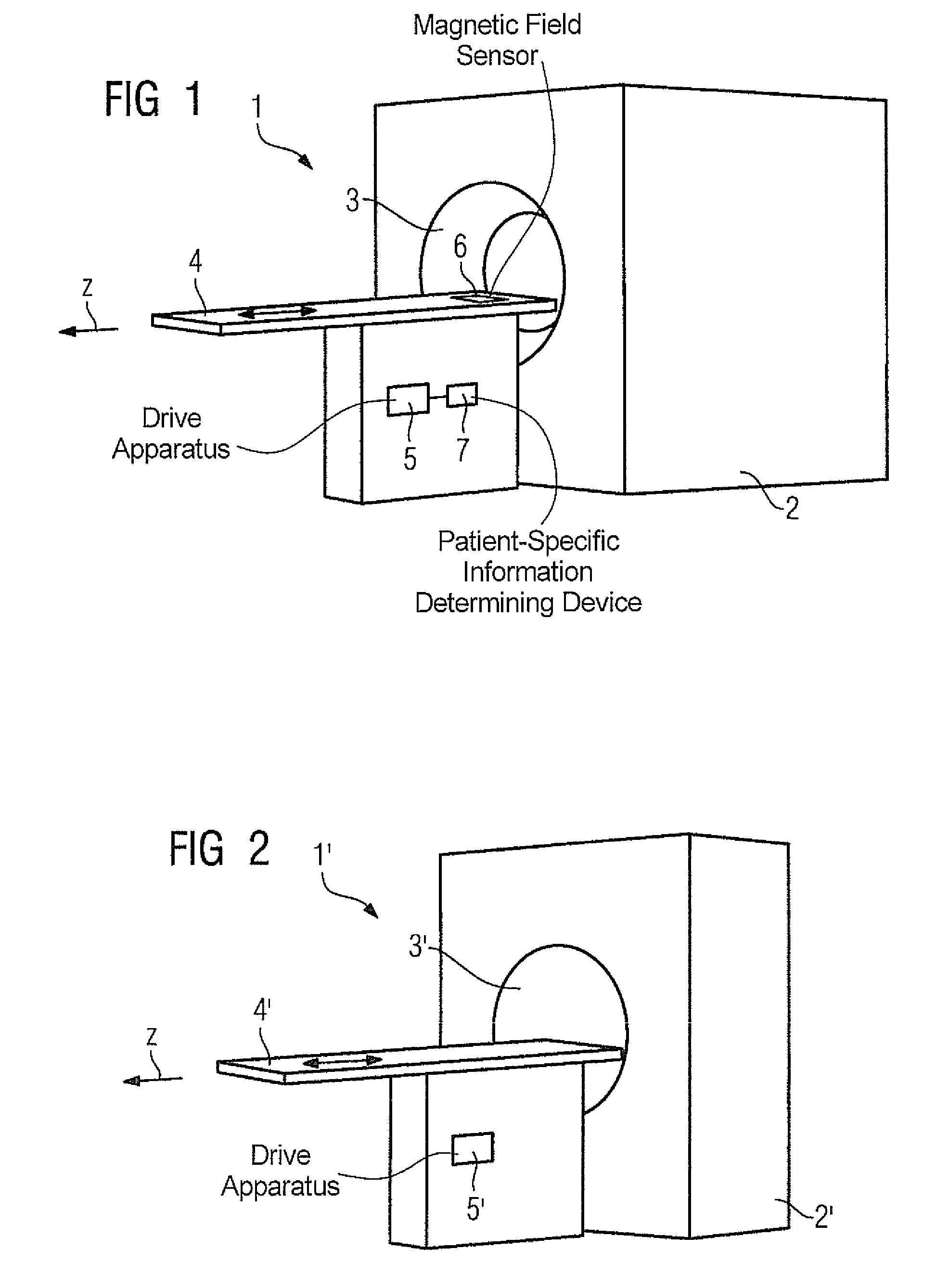 Magnetic resonance apparatus with table movement controlled dependent on magnetic field distribution