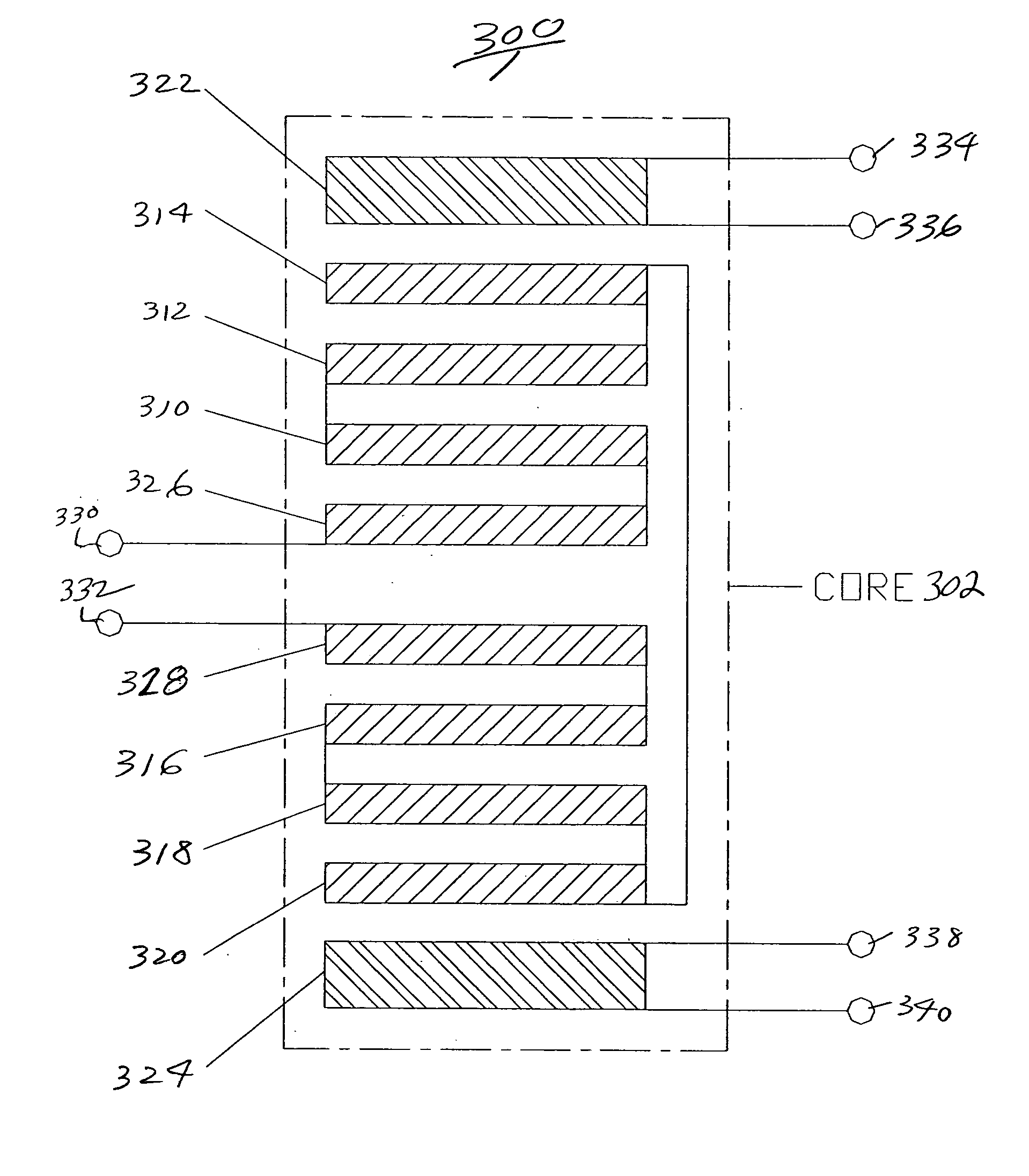 Low noise planar transformer