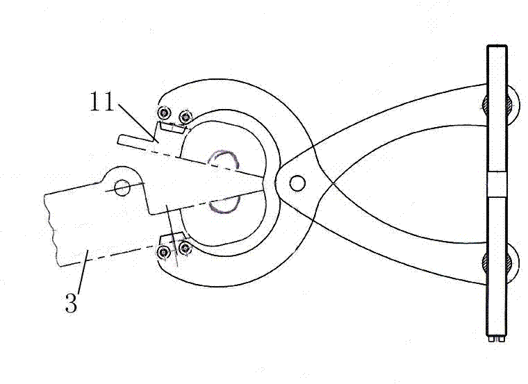 Mounting clamp for hot-line work wire clip