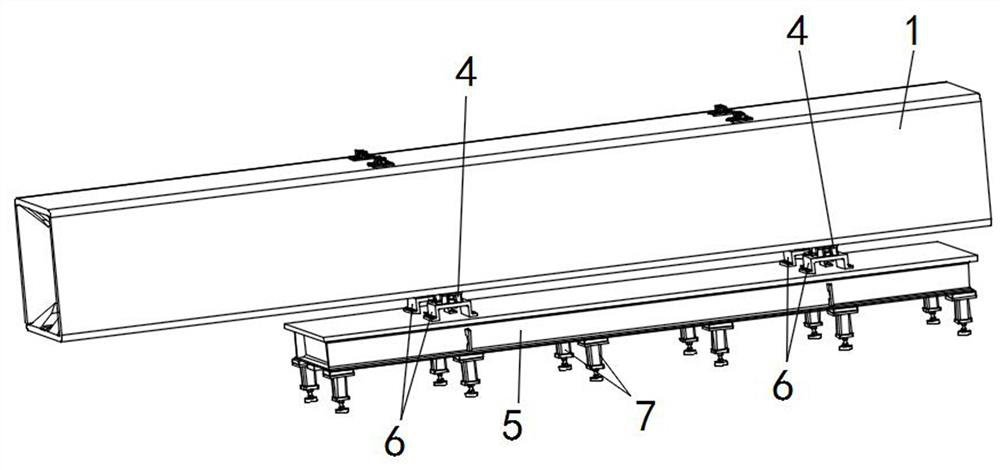 A storage and transportation launch box precision adjustment device and adjustment method thereof