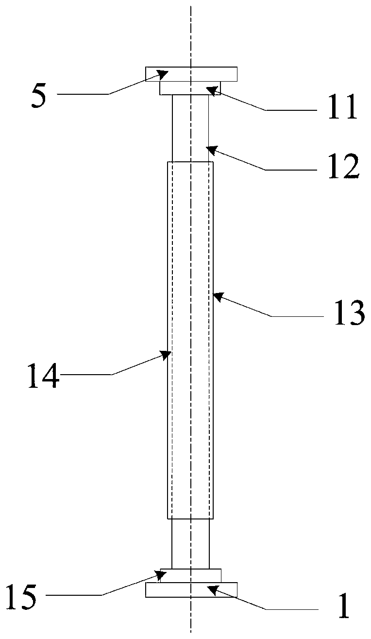 Vibration damping device of testing machine for buckling-restrained brace structure