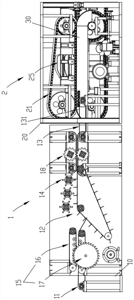 A ramie conveying and stripping machine