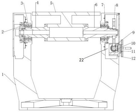 Manual inertial navigation test turntable with high sensitivity