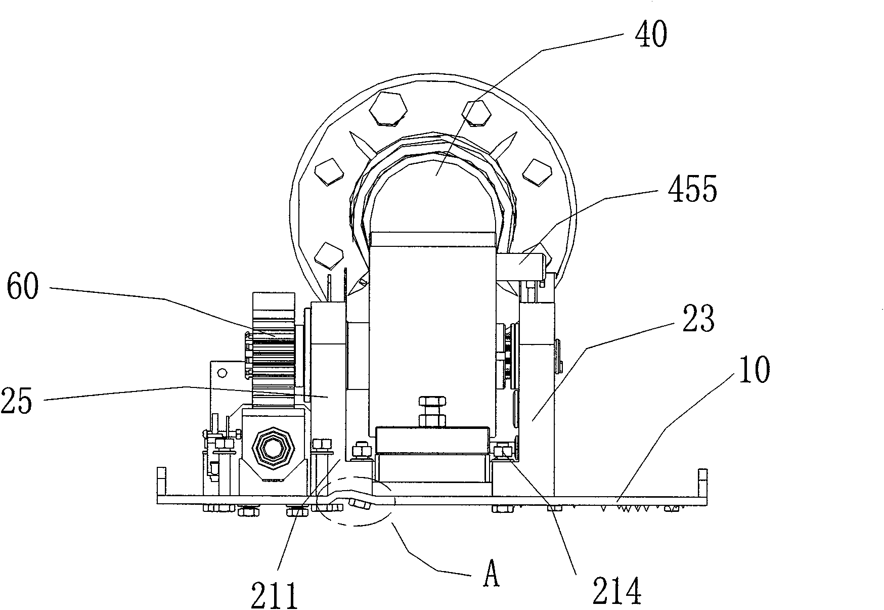 Vehicle-mounted lamp with structure for preventing chassis deformation