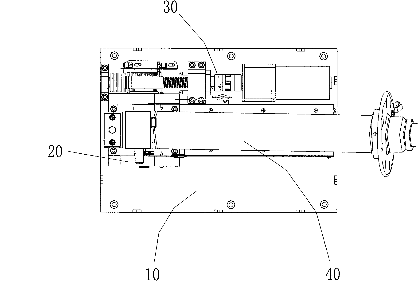 Vehicle-mounted lamp with structure for preventing chassis deformation