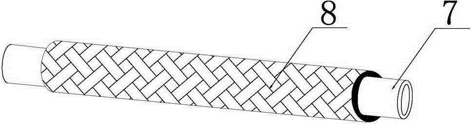 Three-dimensional annular braided composite material tube and mandrel separation system and method thereof