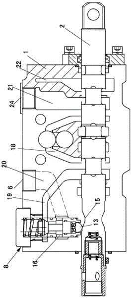 Anti-leakage hydraulic valve for agricultural machine