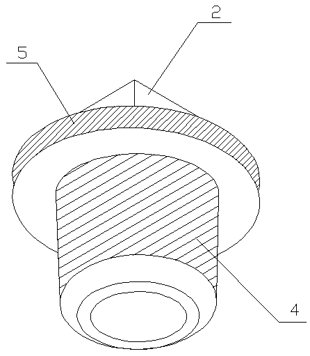 Air inlet protective plug for train brake rear cover and preparation method thereof