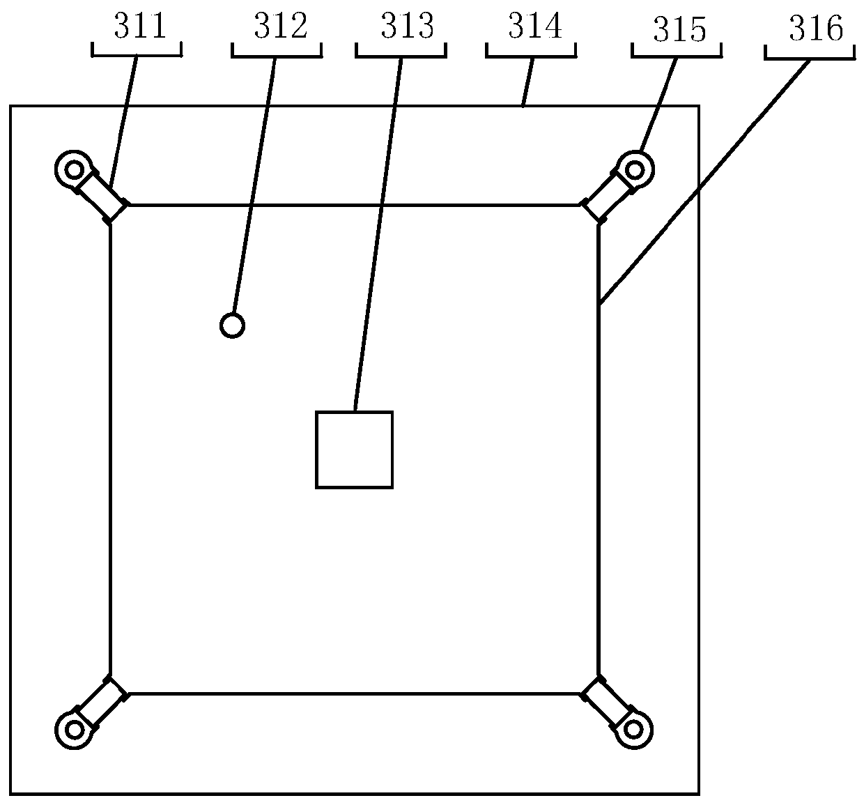 Circularly polarized frequency-adjustable solid color center microwave control system and method without phase shifter