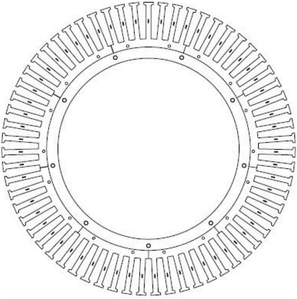 Outer-tooth and inner-stator structure of motor and manufacturing method of outer-tooth and inner-stator structure