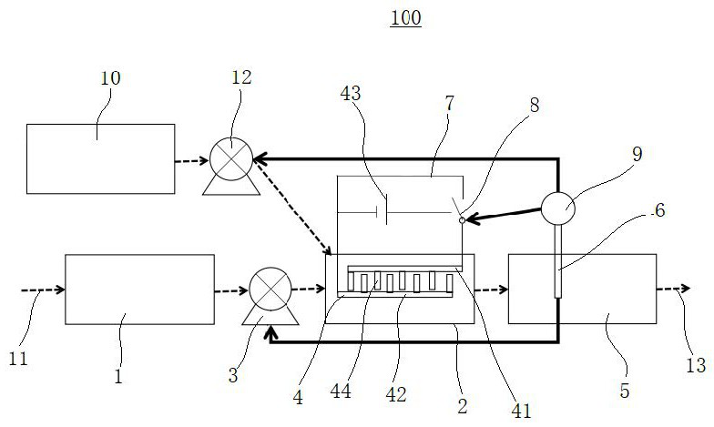 High-salinity water body desalting system based on electro-adsorption technology