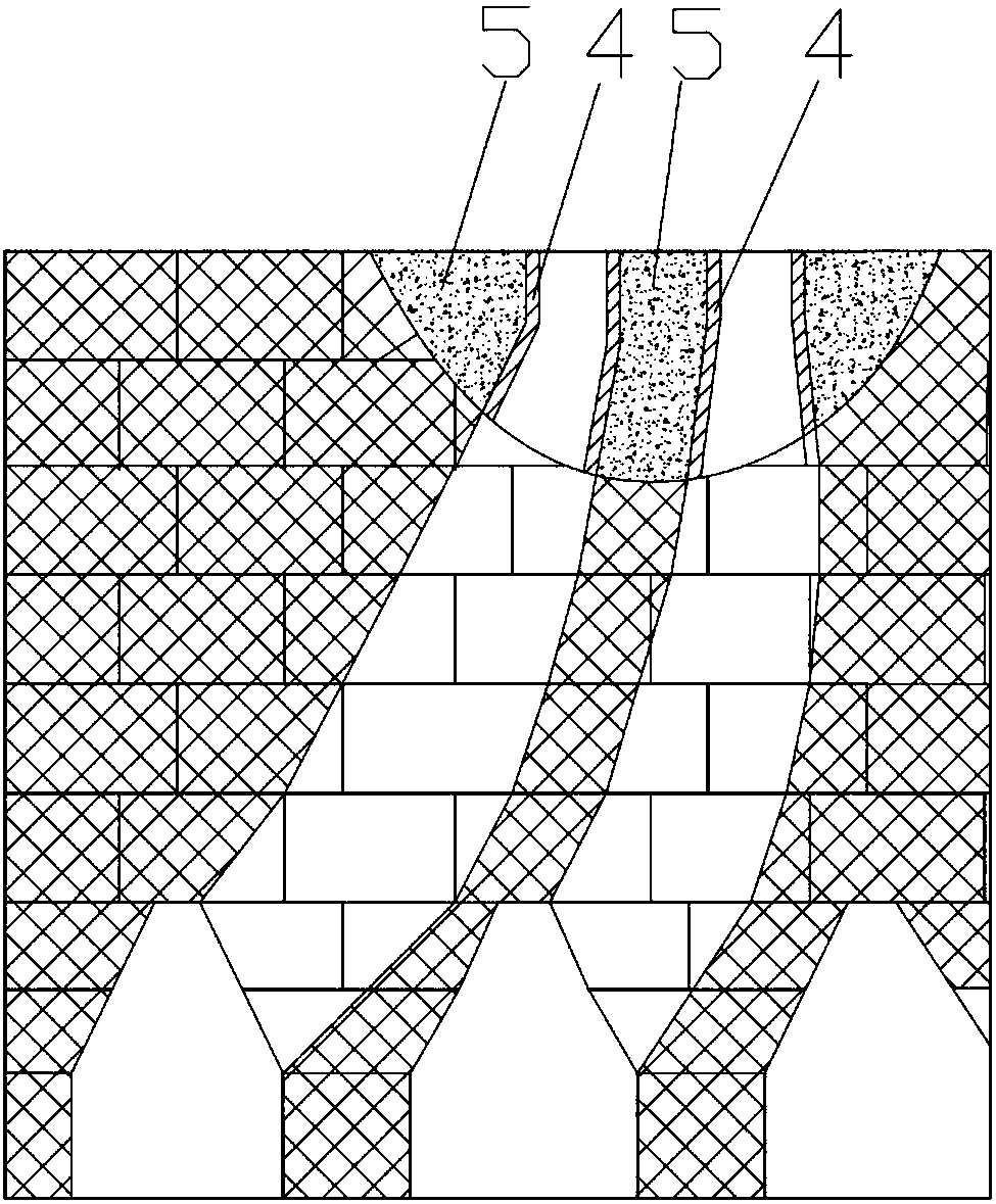 Maintenance method of chute port of coking furnace