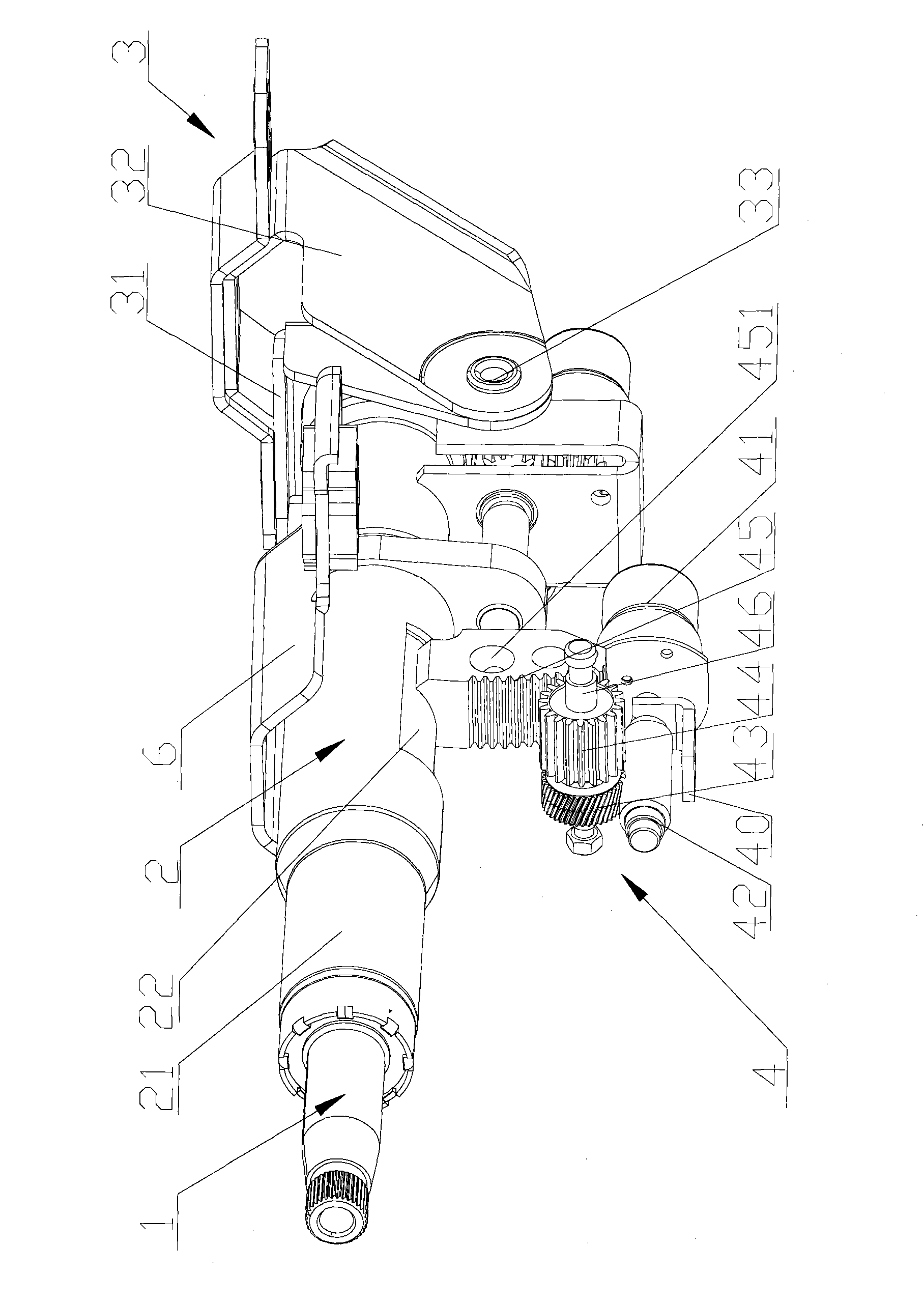 Steering column regulating mechanism