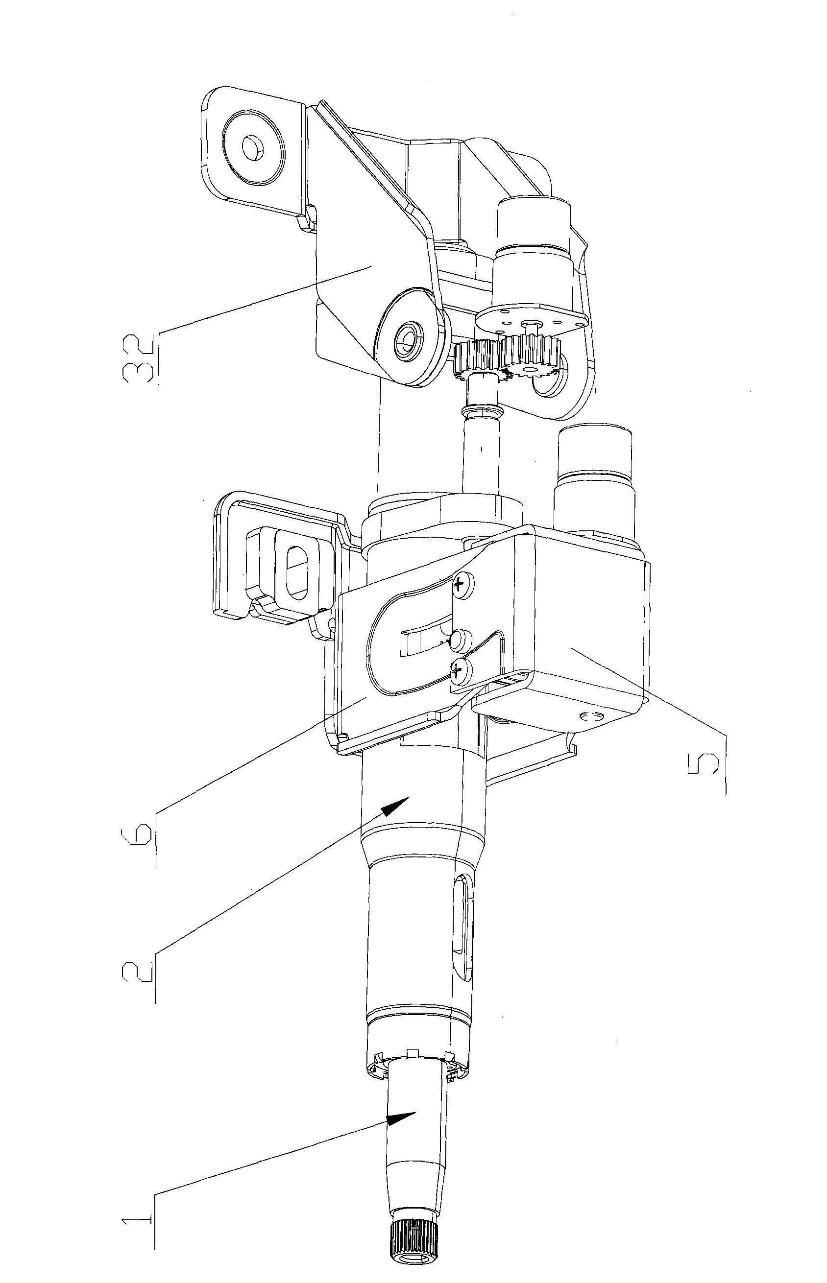 Steering column regulating mechanism