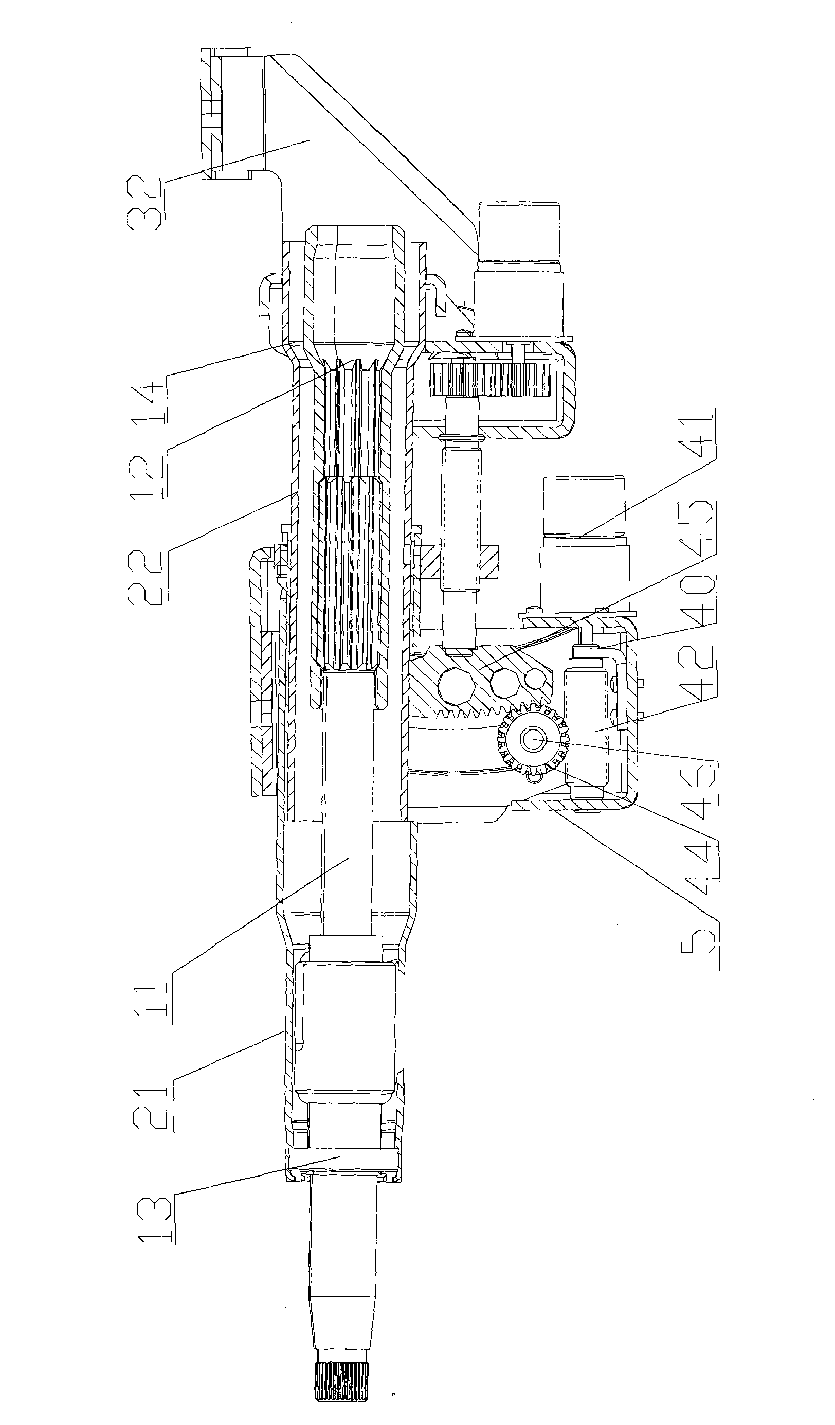 Steering column regulating mechanism