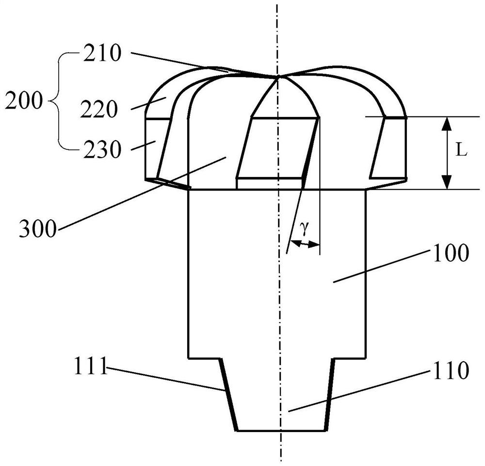 pdc drill bit, method for determining the helical angle of its chip flute, and drilling method