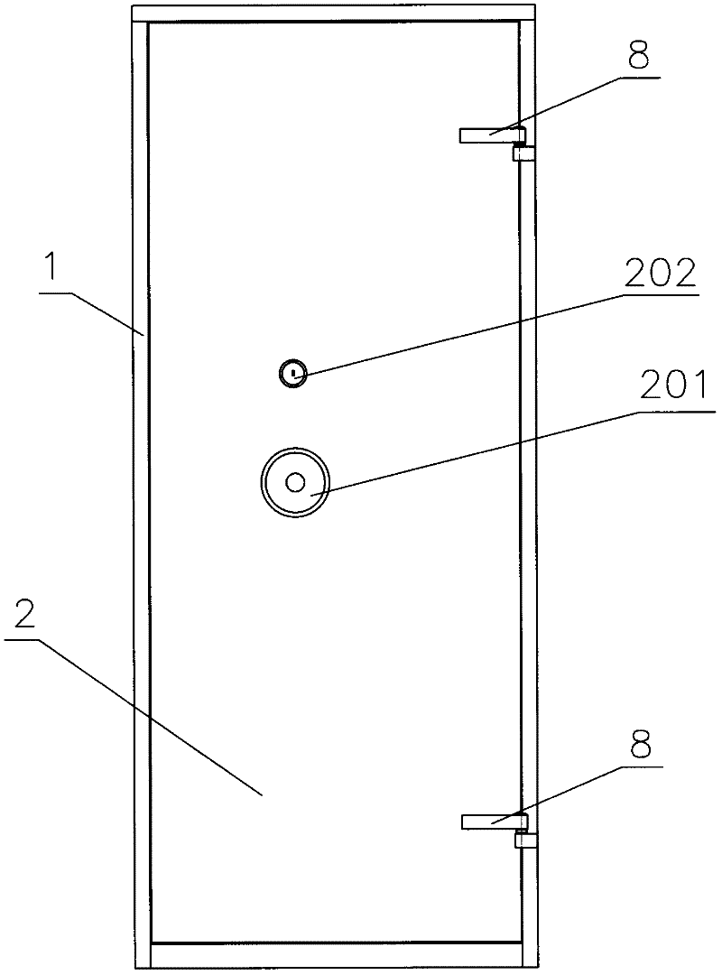 Secure warehouse door