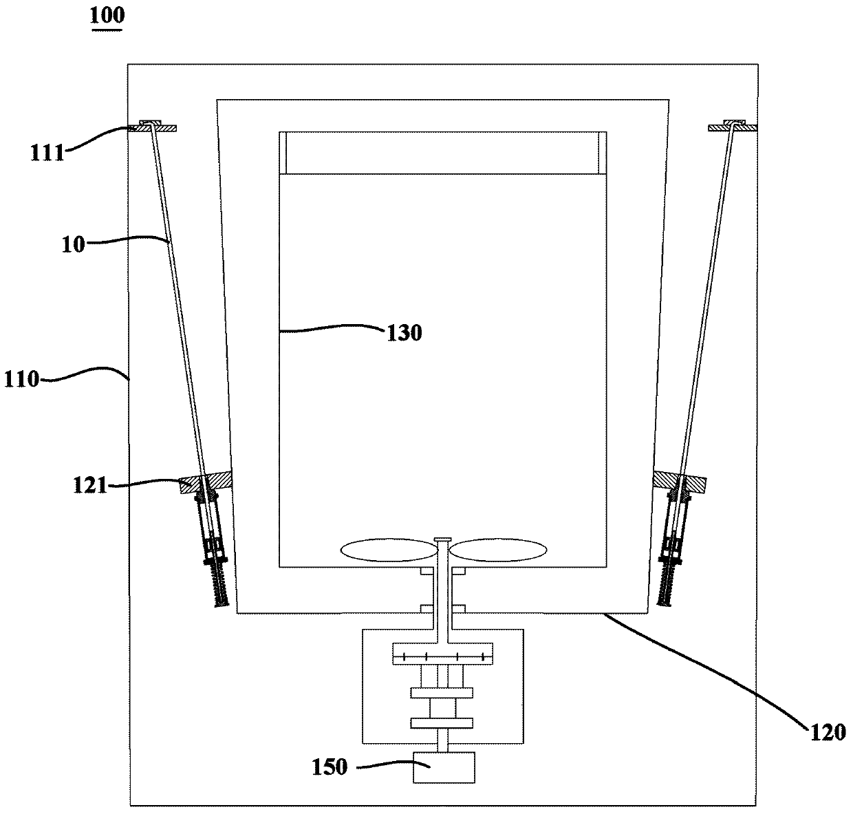 Adjustable damping suspender for pulsator washing machine and pulsator washing machine having the same