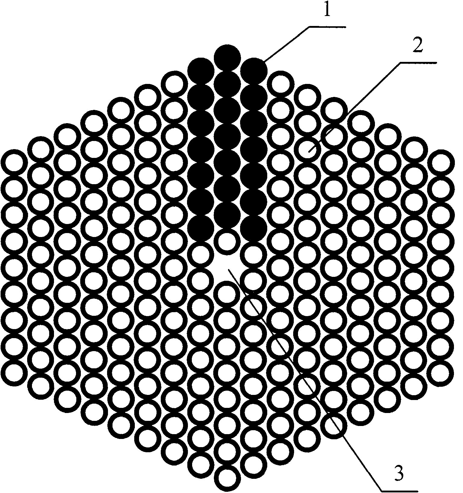 Micro-structured optical fiber for polarization apparatus