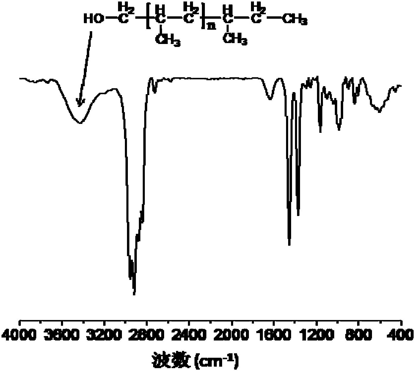 Isotatic polypropylene with functionalized terminal hydroxyl group and preparation method of isotatic polypropylene