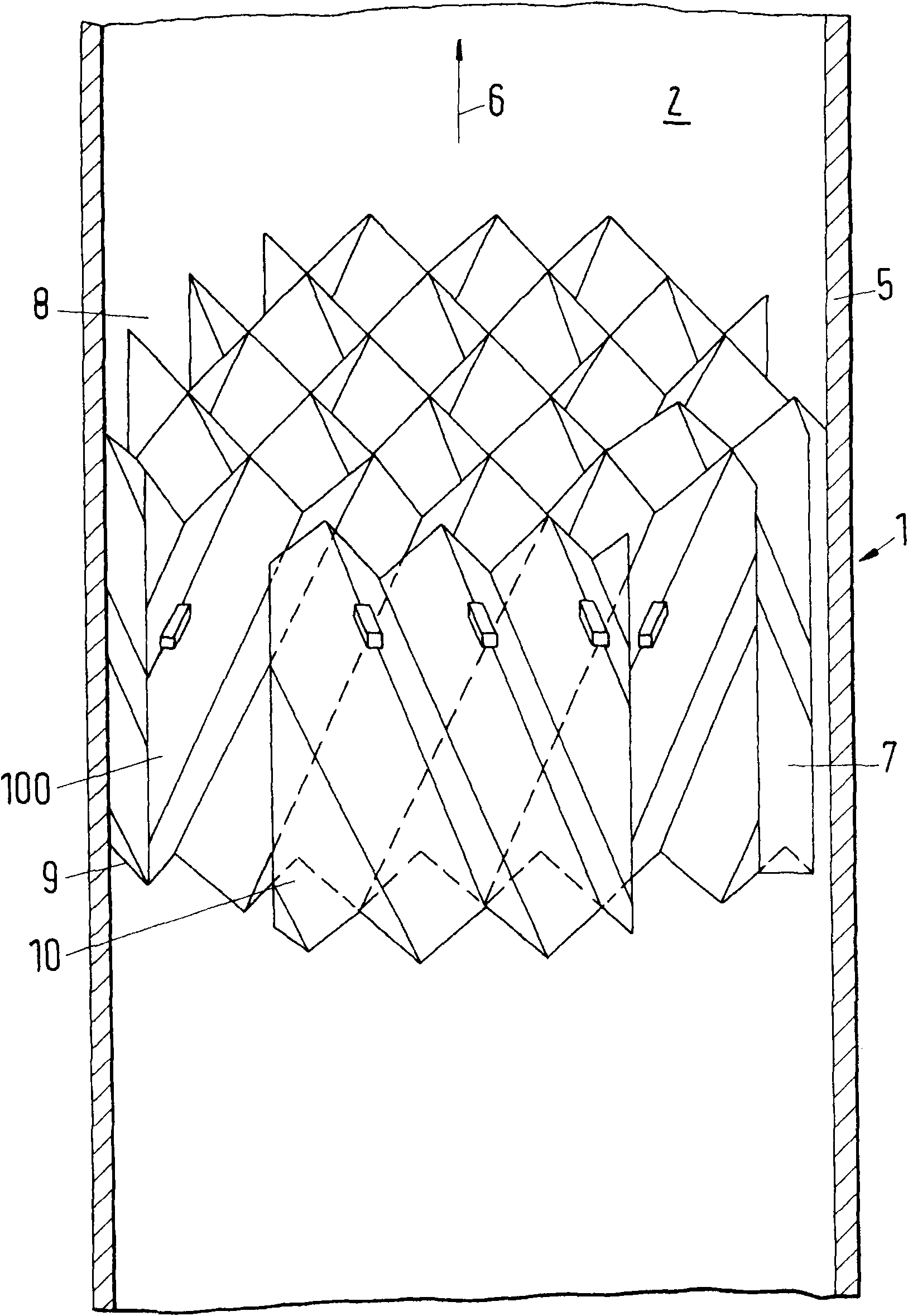 Packing layer for a structured package