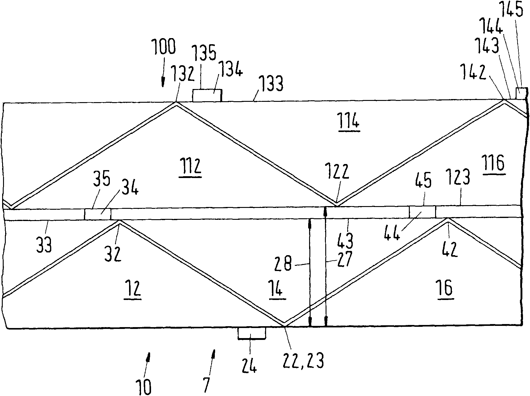 Packing layer for a structured package