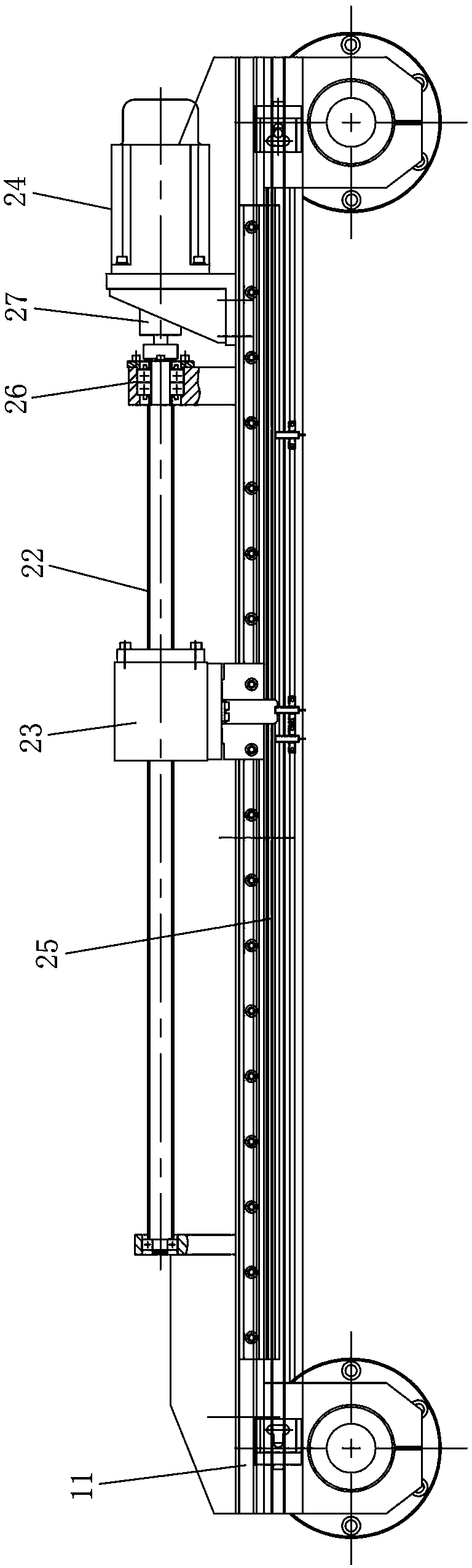 Automatic integrated line clamping and threading device for motor rotor