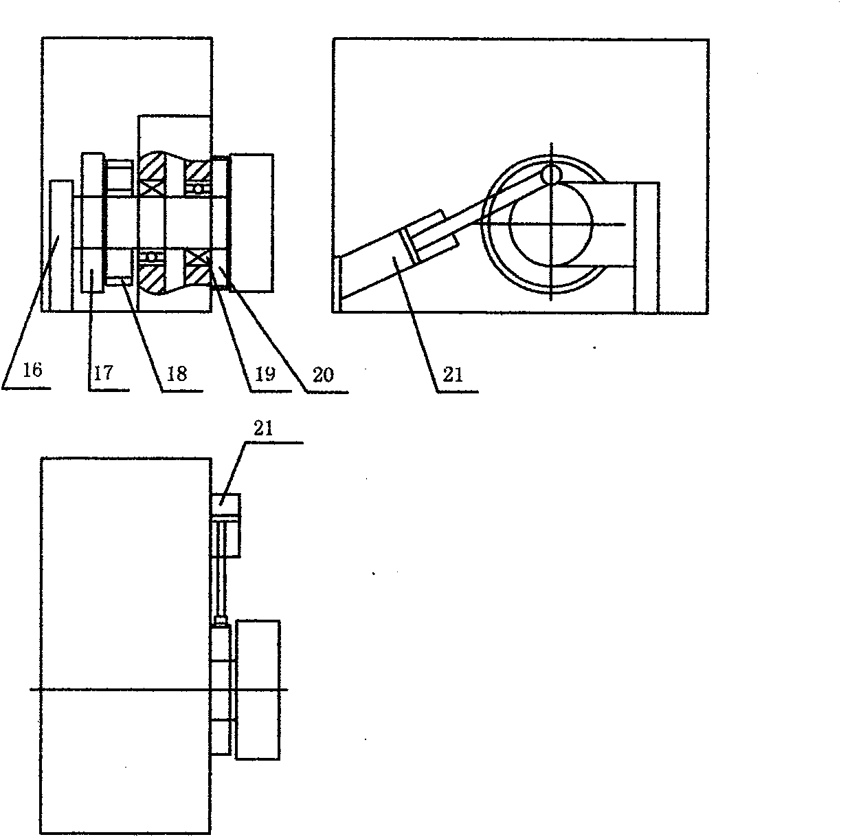 Fully automatic bolt chamfering machine