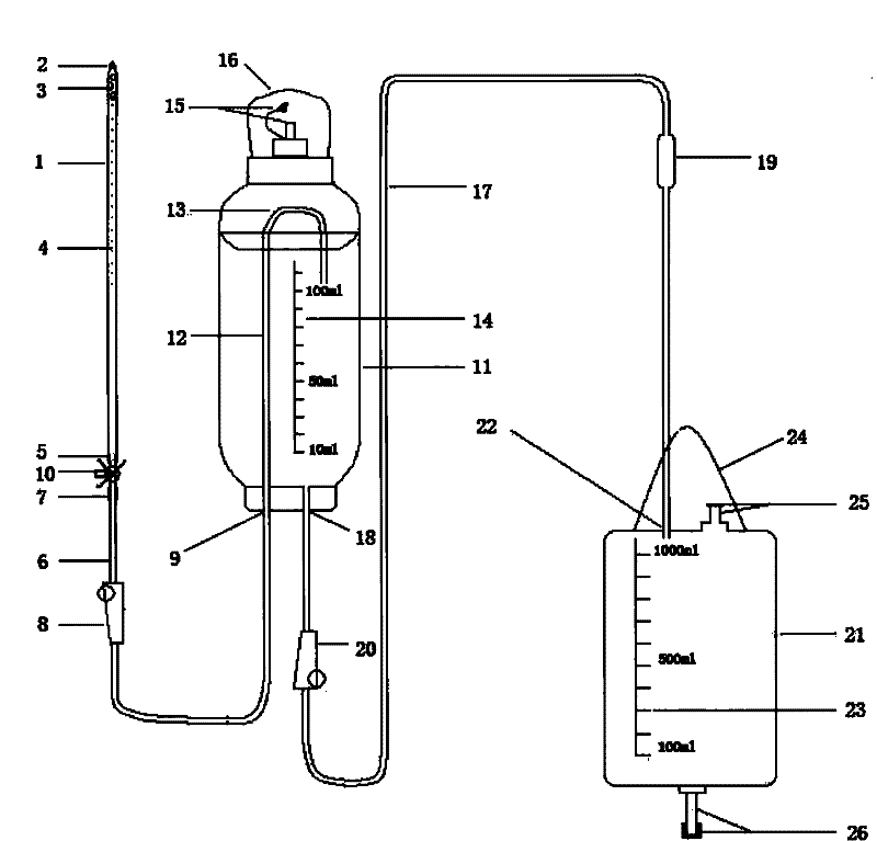 Bullet-shaped cerebral porous drainage tube and cerebral drainage device adopting same