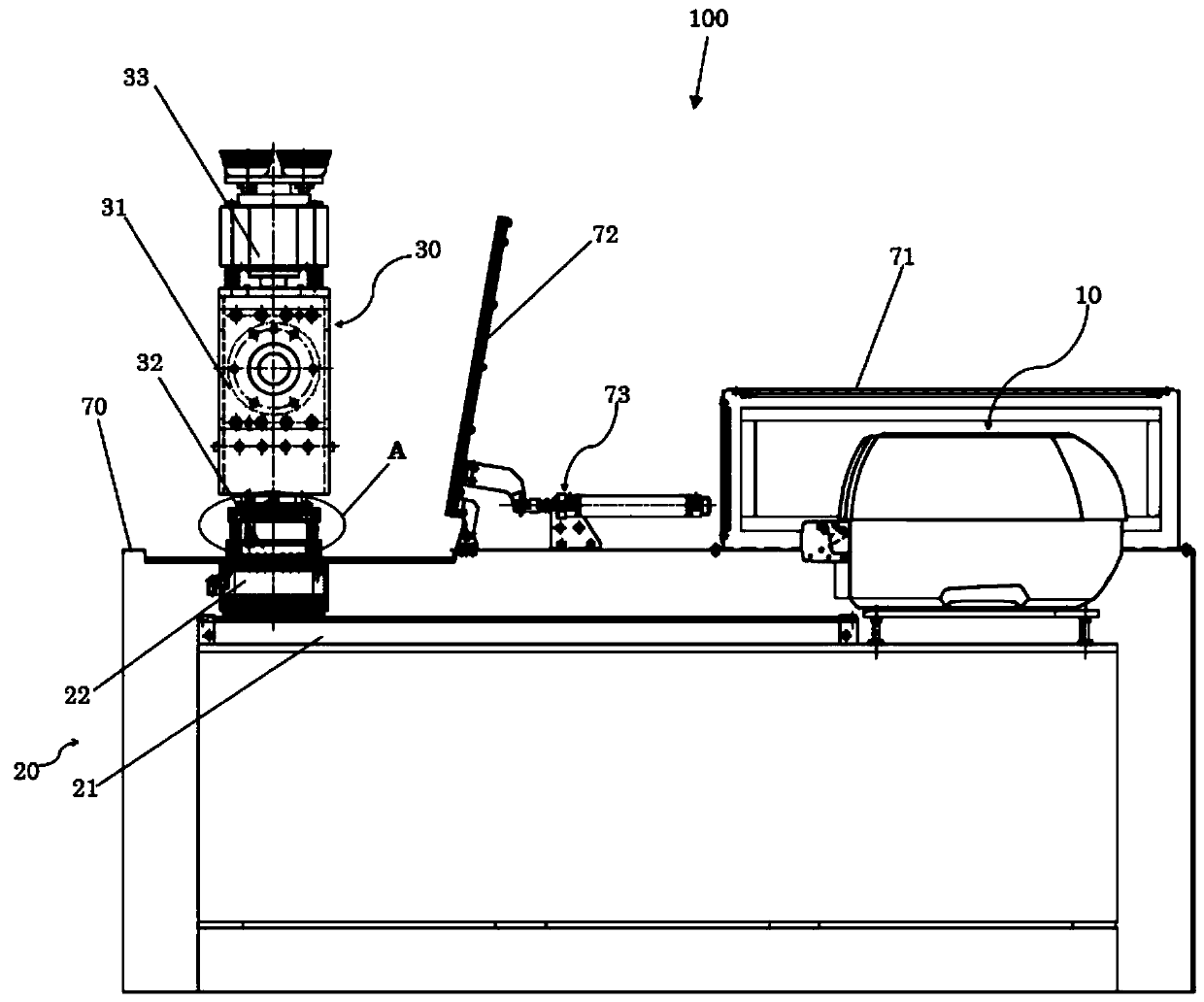 Labeling robot equipment suitable for high-temperature environment, system and method