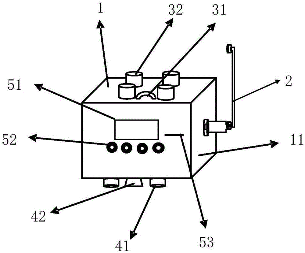 Crop physico-chemical parameter measuring device