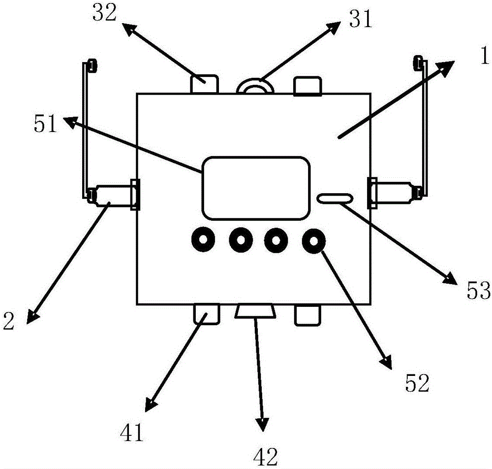 Crop physico-chemical parameter measuring device