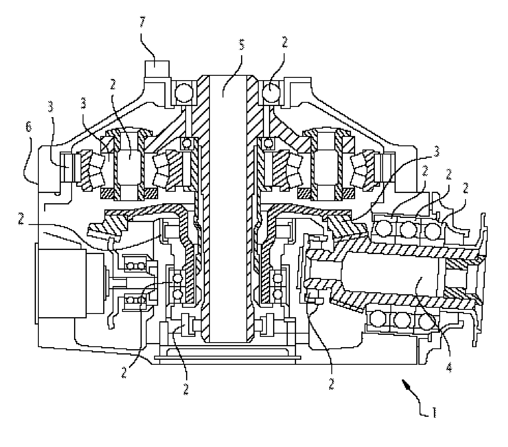 Bearing, housing including a set of bearings, associated method and computer program