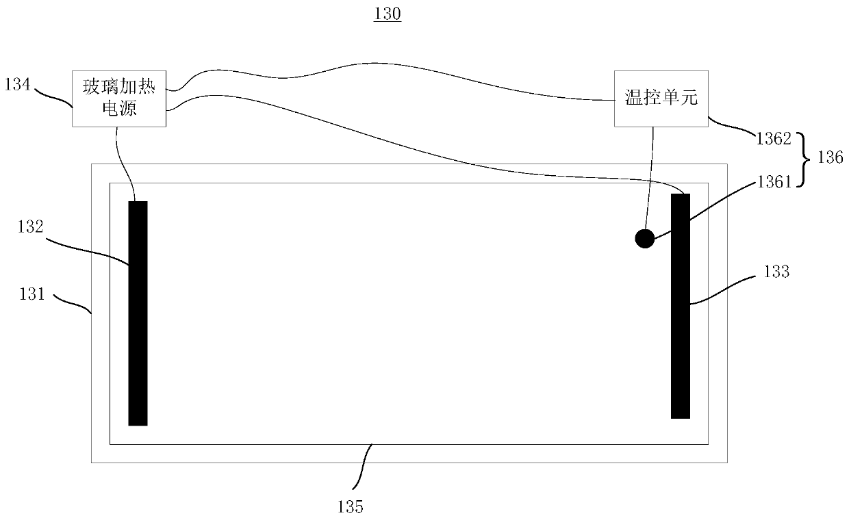 Demisting and deicing windshield uniform and controllable in heating and vehicle