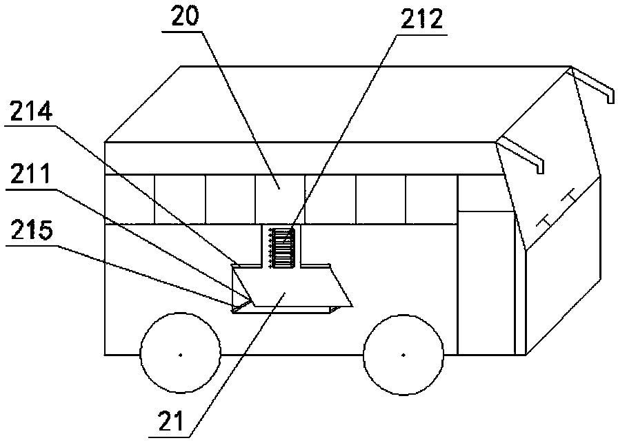 Safe escape system for bus after falling into water