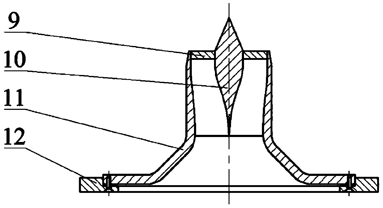 Double-barrel type two-stage axial flow downhole degassing device