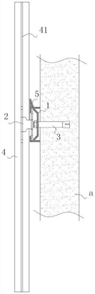 Mounting structure and mounting method of cement fiber decorative plate