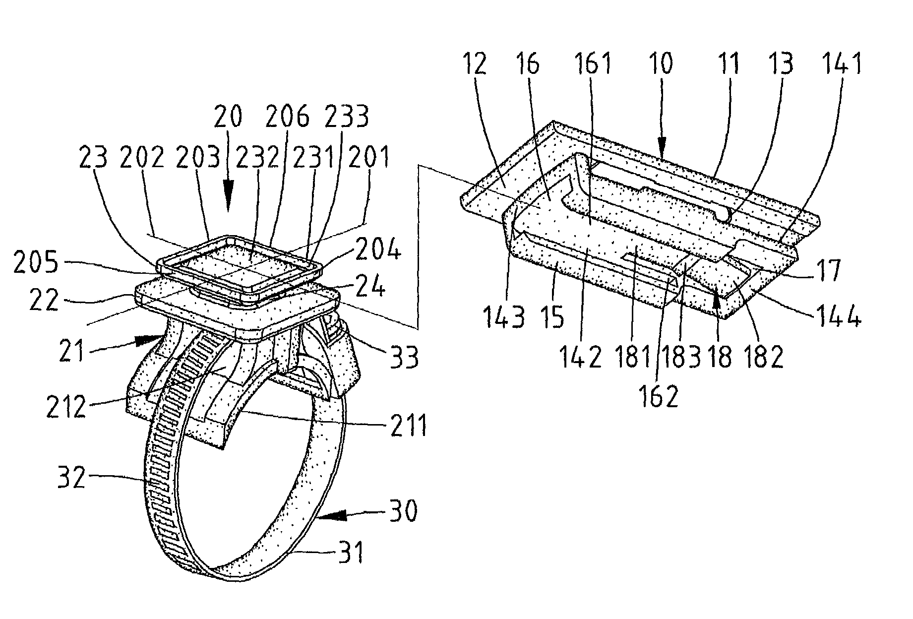 Apparatus for selectively attaching a first object to a second object in a desired orientation