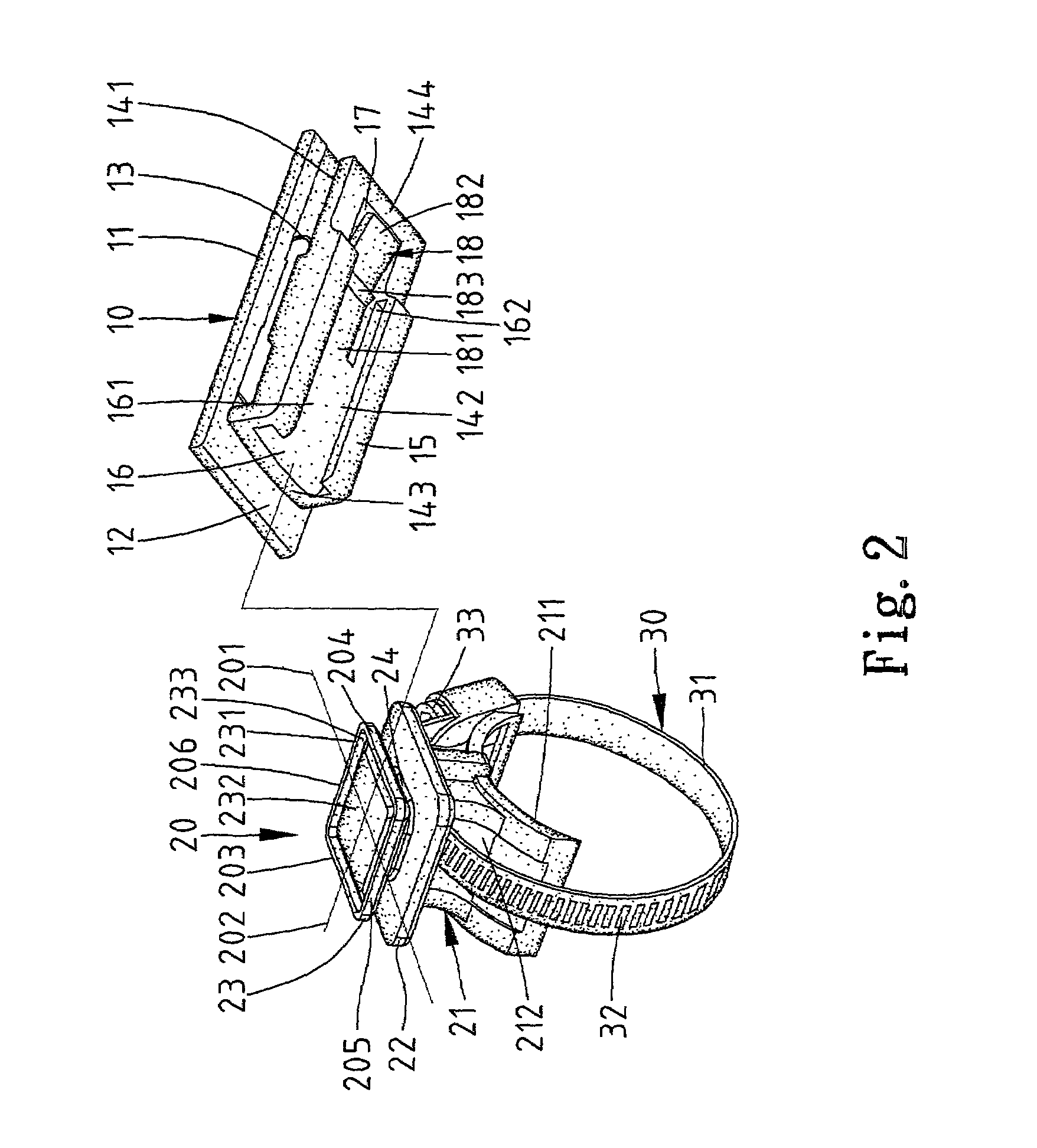 Apparatus for selectively attaching a first object to a second object in a desired orientation