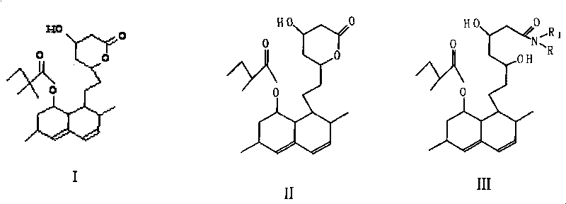 Method for preparing simvastatin intermediate - simva-acylamide second silicon ether