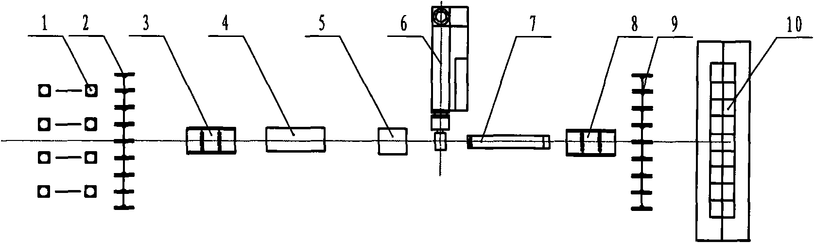 Production equipment and process for laminating film on fibers