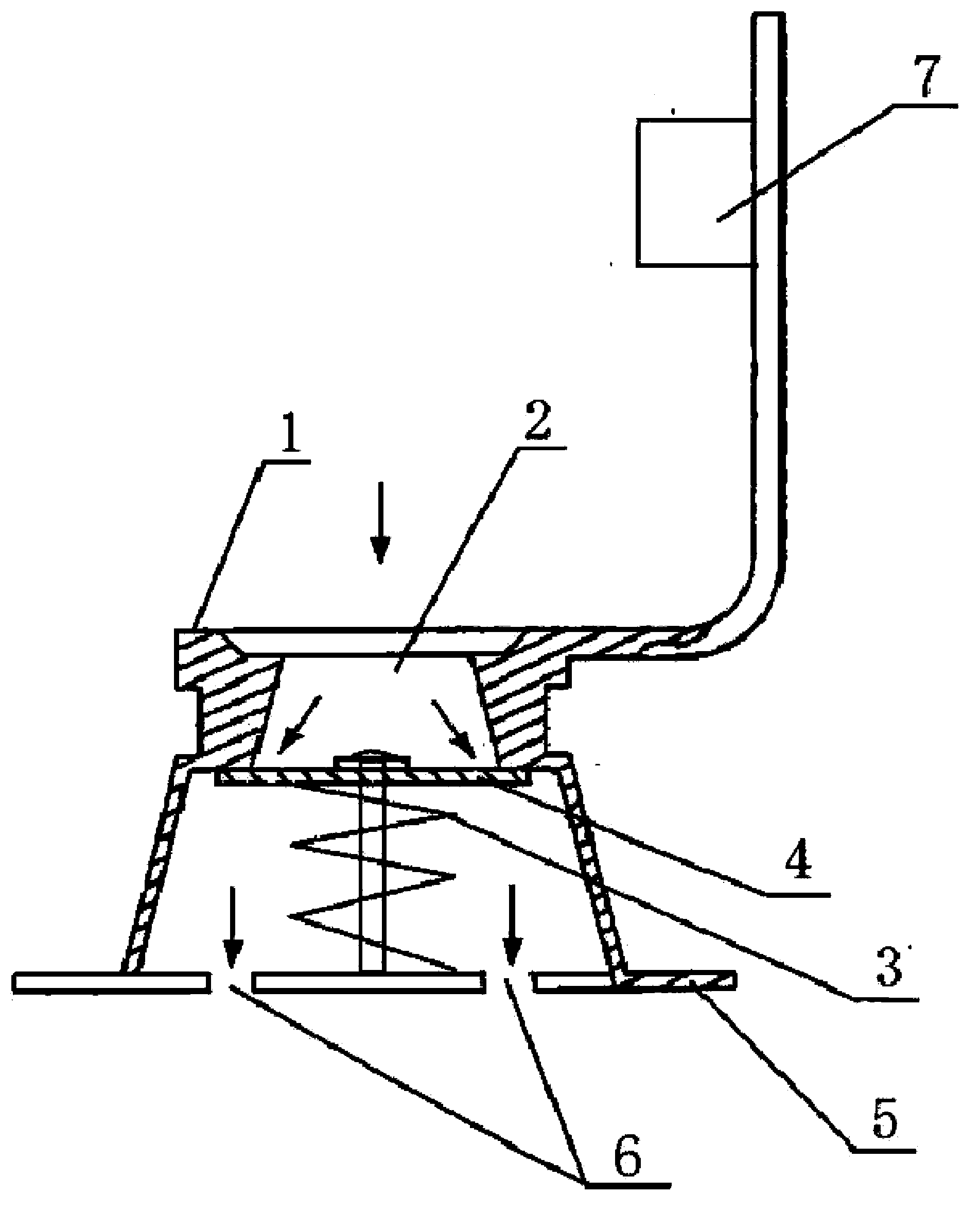 Rubber air nozzle structure