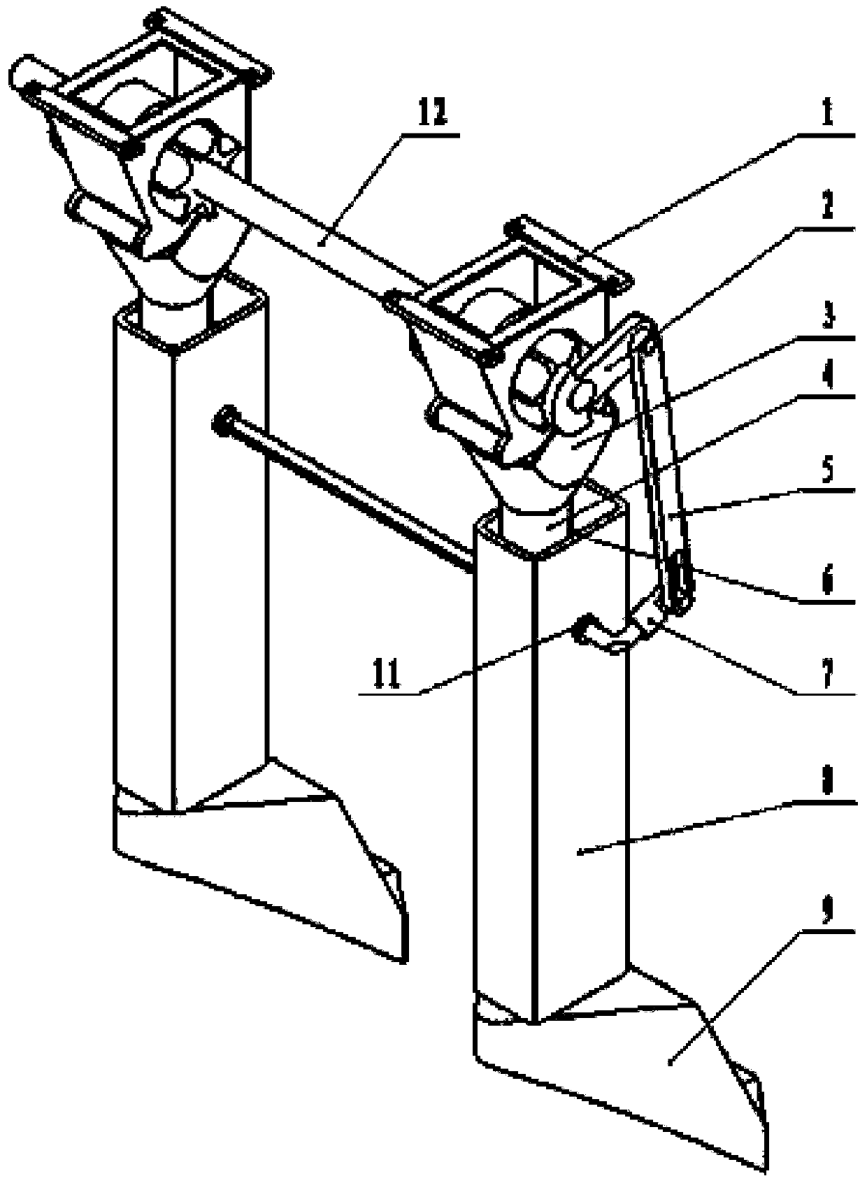 A dual-purpose sowing device for hole sowing of wheat and rice strips