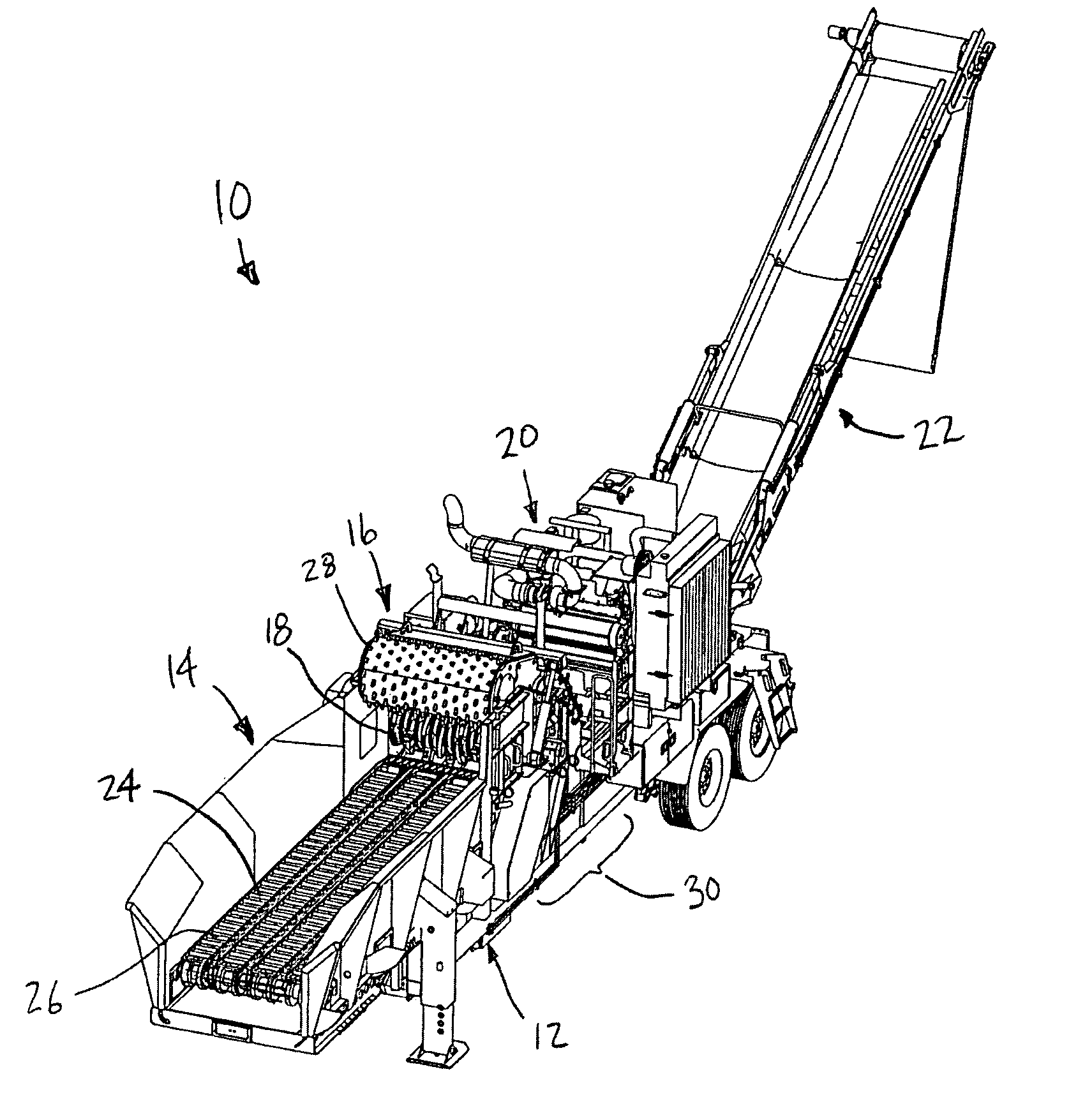 Interchangable chipper inserts for wood grinder