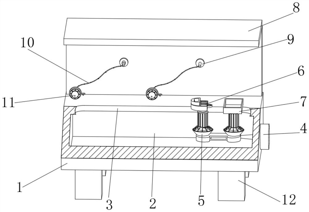 Complementary energy detection device for recycling power storage battery of waste new energy automobile and using method